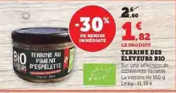 Hyper U TERRINE DES ÉLEVEURS BIO offre