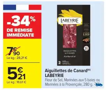 Carrefour Aiguillettes de Canard LABEYRIE offre