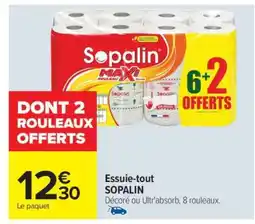 Carrefour Essuie Tout Sopalin offre
