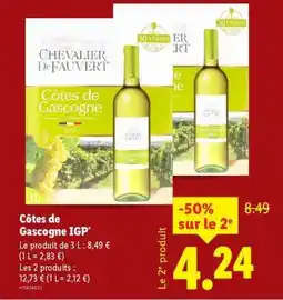 Lidl Côtes De Gascogne Igp offre