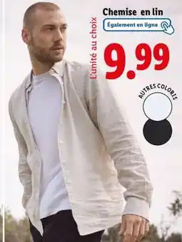Lidl Chemise en lin offre