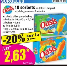Norma OASIS 10 sorbets offre