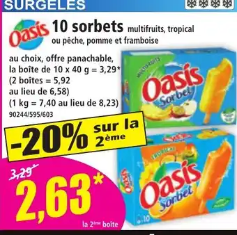Norma OASIS 10 sorbets offre