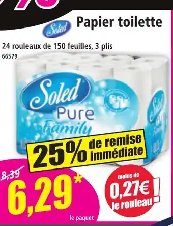 Norma SOLED Papier toilette offre