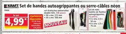 Norma KRAFT Set de bandes autoagrippantes ou serre-câbles néon offre