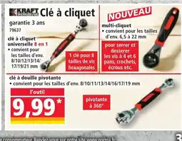 Norma KRAFT clé à cliquet offre