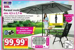 Norma Parasol ovale offre