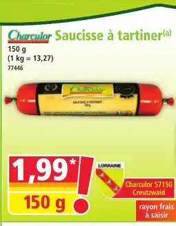 Norma CHARCULOR Saucisse à tartiner offre