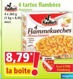 Norma 4 tartes flambées offre
