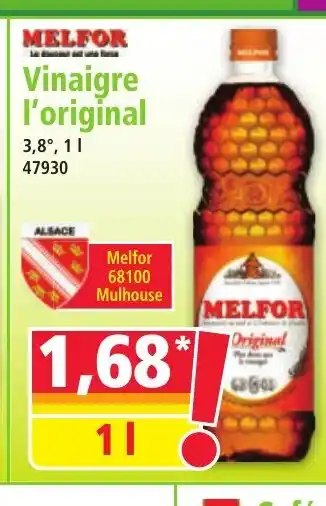 Norma MELFOR Vinaigre l'original offre