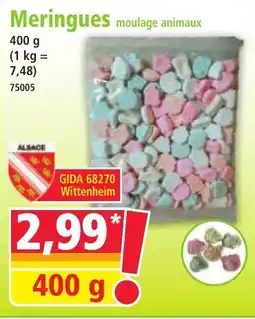 Norma Meringues moulage animaux offre