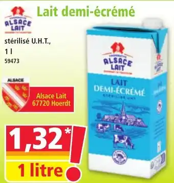 Norma ALSACE LAIT Lait demi-écrémé offre