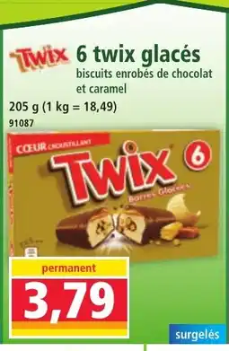 Norma TWIX 6 twix glacés offre
