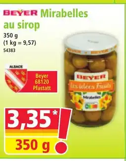 Norma BEYER Mirabelles au sirop offre