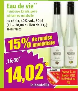 Norma Eau de vie offre