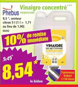Norma PHEBUS Vinaigre concentré offre
