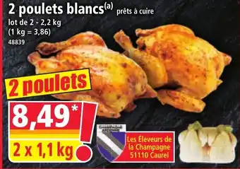 Norma 2 poulets blancs offre