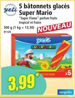 Norma 5 bâtonnets glacés Super Mario offre