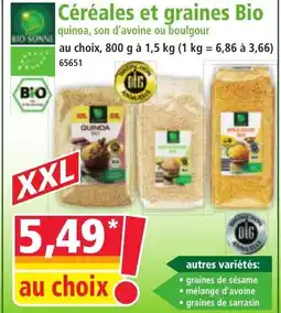 Norma Céréales et graines Bio offre