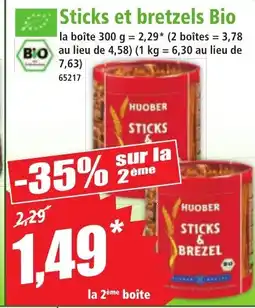 Norma Sticks et bretzels Bio offre