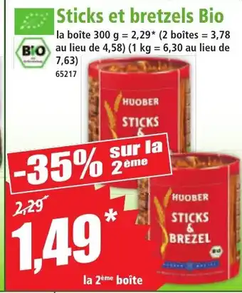 Norma Sticks et bretzels Bio offre
