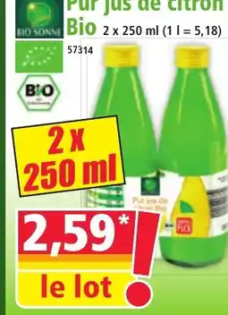 Norma Pur jus de citron offre