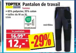 Norma TOPTEX Pantalon de travail offre