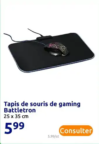 Action Tapis de souris de gaming battletron offre