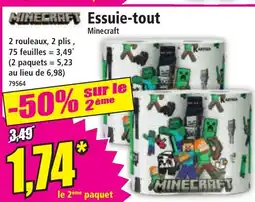 Norma MINECRAFT Essuie-tout offre