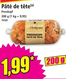 Norma Pâté de tête offre