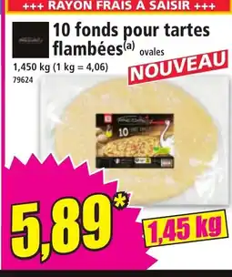 Norma 10 fonds pour tartes flambées offre