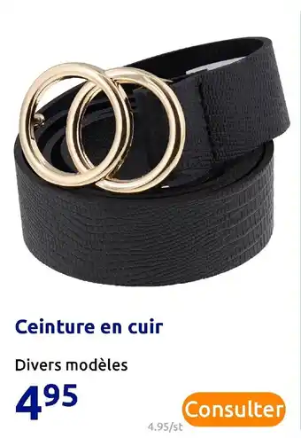 Action Ceinture en cuir offre