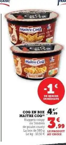Hyper U Coq en Box Maître Coq offre