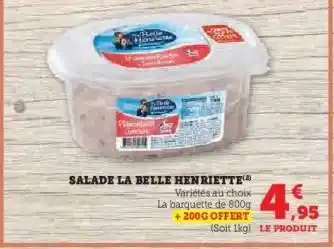 Hyper U Salade La Belle Henriette offre