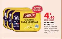 Hyper U Sardines Les Dieux offre