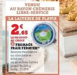 Hyper U FROMAGE FRAIS FERMIER offre