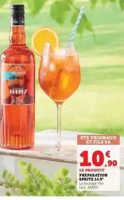 Hyper U PREPARATION SPRITZ 14.5° offre