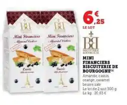 Hyper U MINI FINANCIERS BISCUITERIE DE BOURGOGNE offre