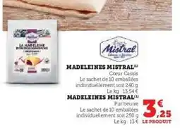 Hyper U MADELEINES MISTRAL offre