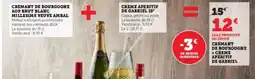 Hyper U CREMANT DE BOURGOGNE AOP BRUT BLANC MILLESIME VEUVE AMBAL + CREME APERITIF DE GABRIEL 15° offre