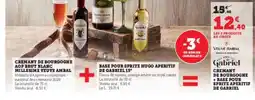 Hyper U CREMANT DE BOURGOGNE + BASE POUR SPRITZ APERITIF DE GABRIEL offre