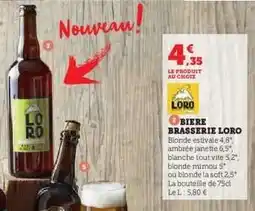 Hyper U BIERE BRASSERIE LORO offre