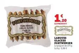 Hyper U LANGUES GLACÉES FORTWENGER offre