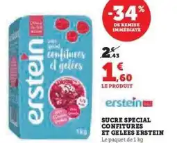 Hyper U SUCRE SPECIAL CONFITURES ET GELEES ERSTEIN offre
