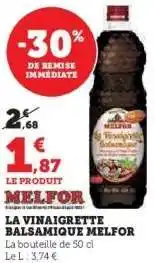 Hyper U LA VINAIGRETTE BALSAMIQUE MELFOR offre