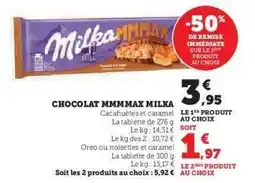 Hyper U Chocolat MMMMAX Milka offre