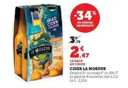 Hyper U Cider La Mordue offre
