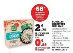 Hyper U Nouilles Precuites Suzi Wan offre