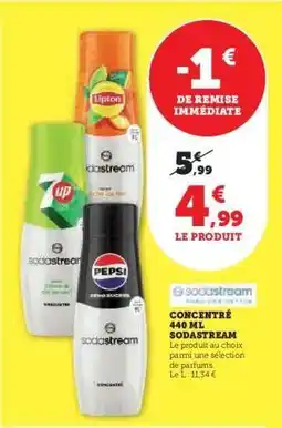 Hyper U Concentré 440 ml Sodastream offre
