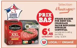 Hyper U STEAKS HACHÉS PUR BŒUF XXL CHAROLAIS offre